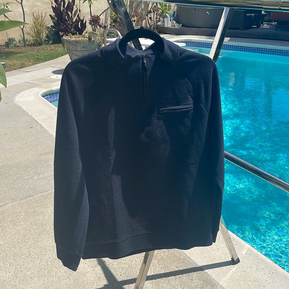 Marc Anthony Navy ZipUp Hoodie w/ front zipper pocket | Size M